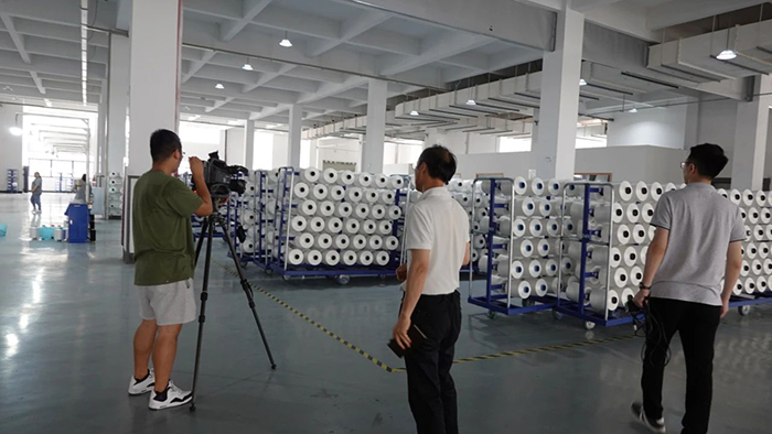 绍兴电视台媒体来诚邦高新现场举行采访报道-豪门国际官网