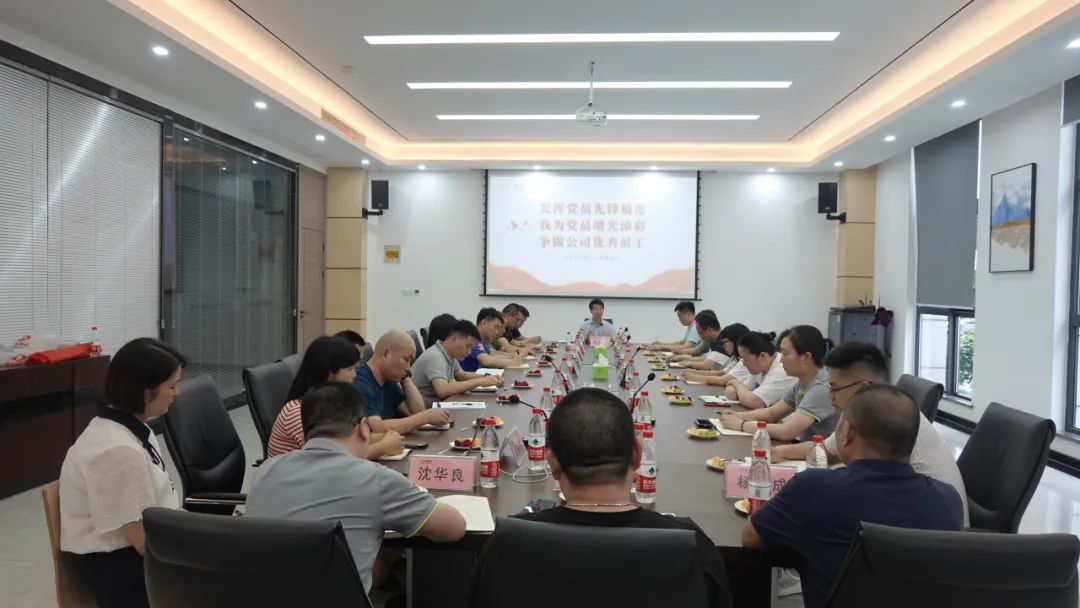施展党员先锋模范 我为党员增光添彩 争做公司优异员工 — 豪门国际官网集团党支部举行党建活动-豪门国际官网